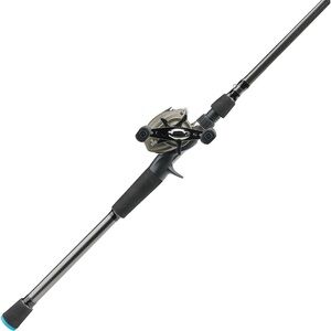 Premium Graphite Fishing Rod with Black and Silver Accents